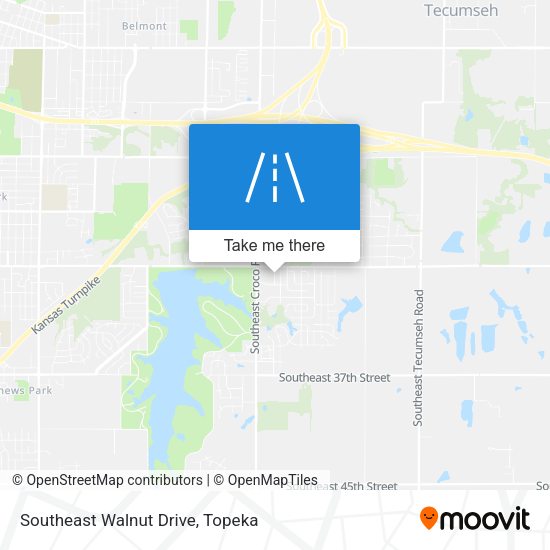 Southeast Walnut Drive map