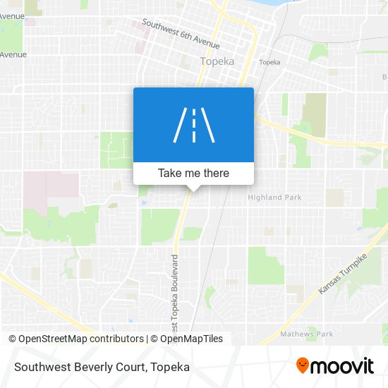Southwest Beverly Court map