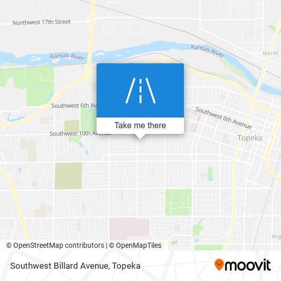 Southwest Billard Avenue map