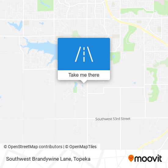 Mapa de Southwest Brandywine Lane