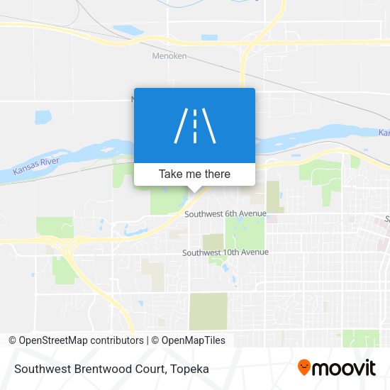 Southwest Brentwood Court map