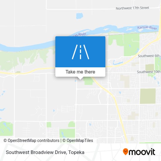 Southwest Broadview Drive map