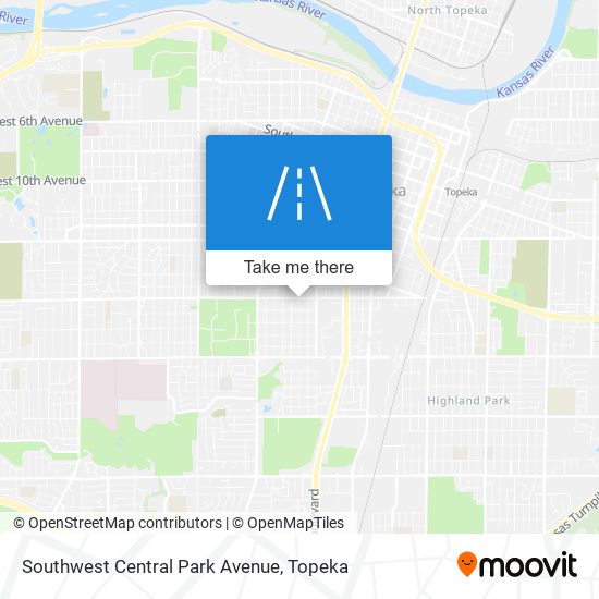 Mapa de Southwest Central Park Avenue