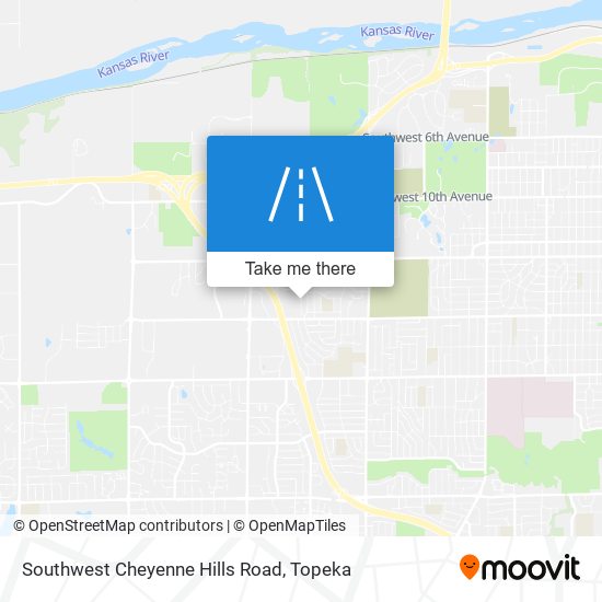 Southwest Cheyenne Hills Road map
