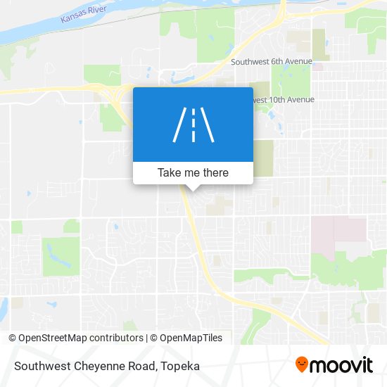 Southwest Cheyenne Road map