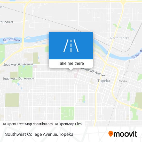 Southwest College Avenue map