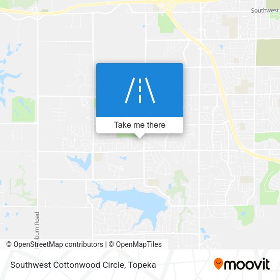 Southwest Cottonwood Circle map
