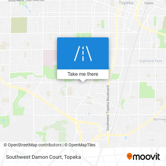 Southwest Damon Court map