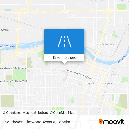 Southwest Elmwood Avenue map