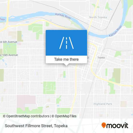 Southwest Fillmore Street map