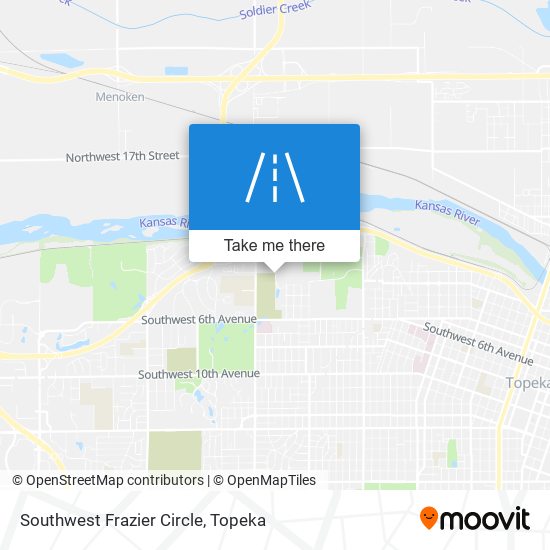 Southwest Frazier Circle map