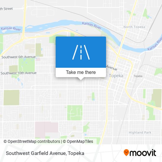Southwest Garfield Avenue map