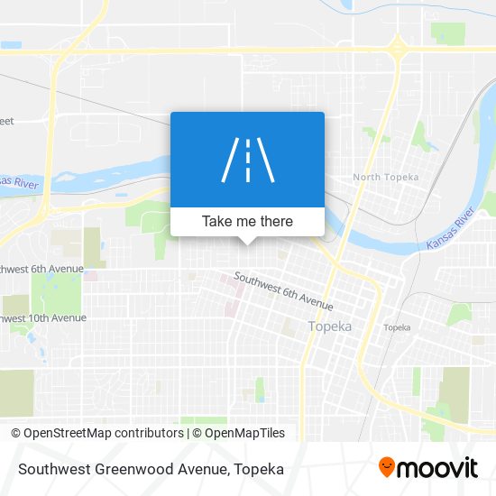 Southwest Greenwood Avenue map