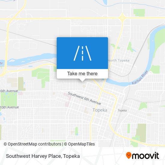 Southwest Harvey Place map