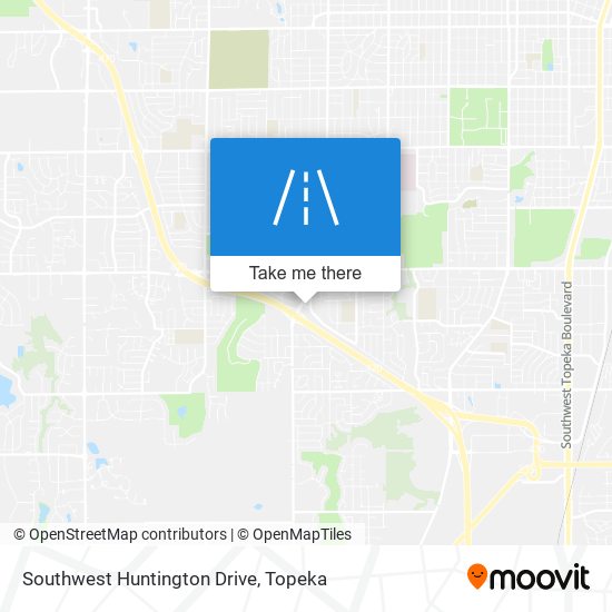 Southwest Huntington Drive map