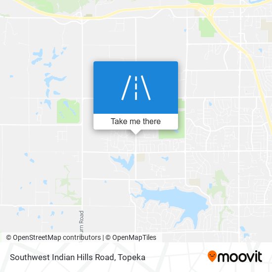 Southwest Indian Hills Road map