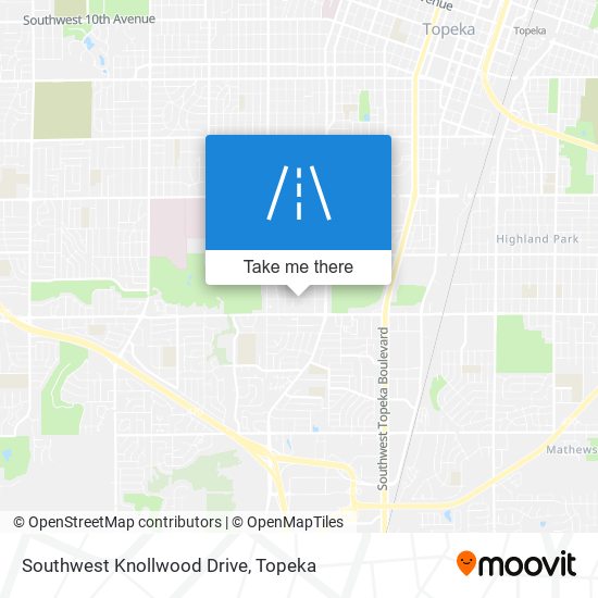 Southwest Knollwood Drive map