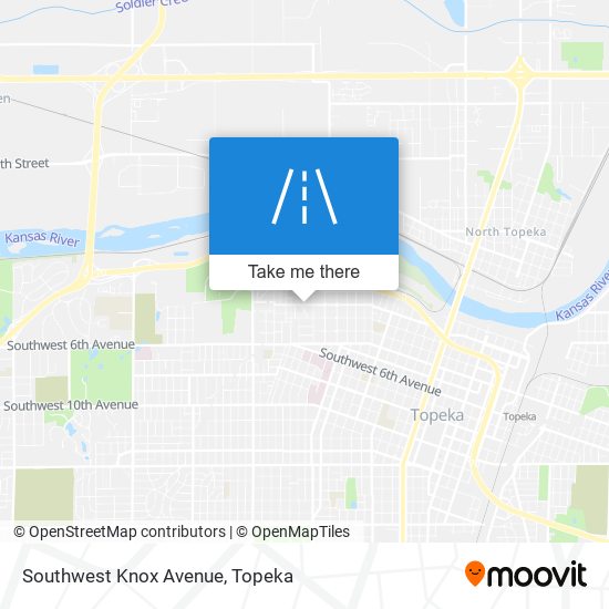 Southwest Knox Avenue map