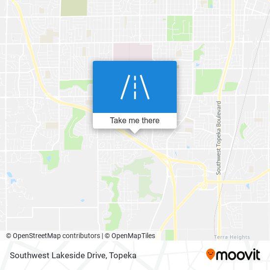 Southwest Lakeside Drive map