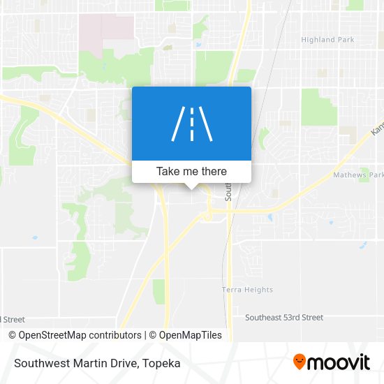 Southwest Martin Drive map
