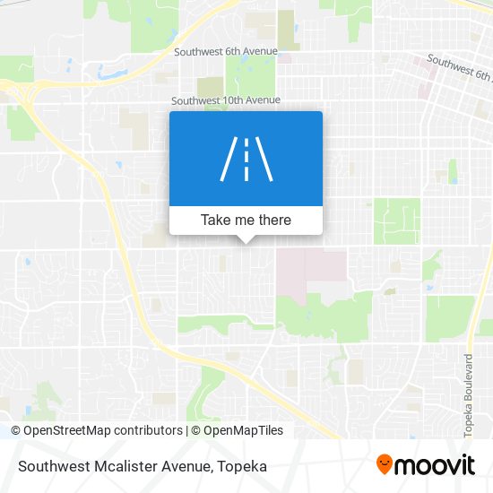 Southwest Mcalister Avenue map