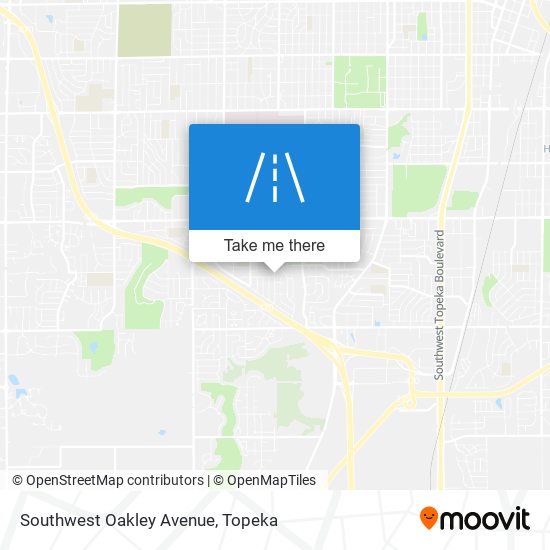 Mapa de Southwest Oakley Avenue