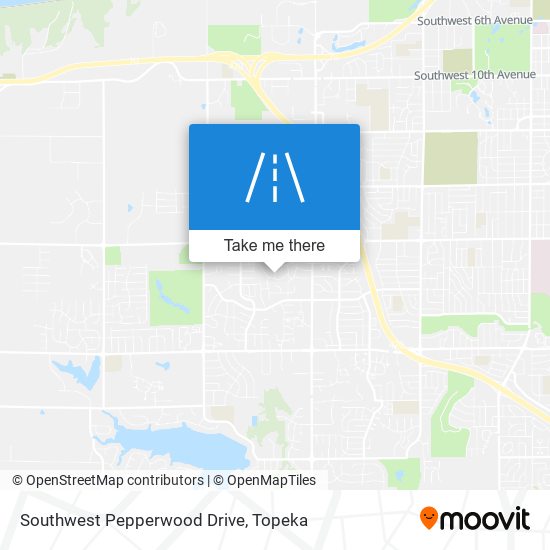 Southwest Pepperwood Drive map