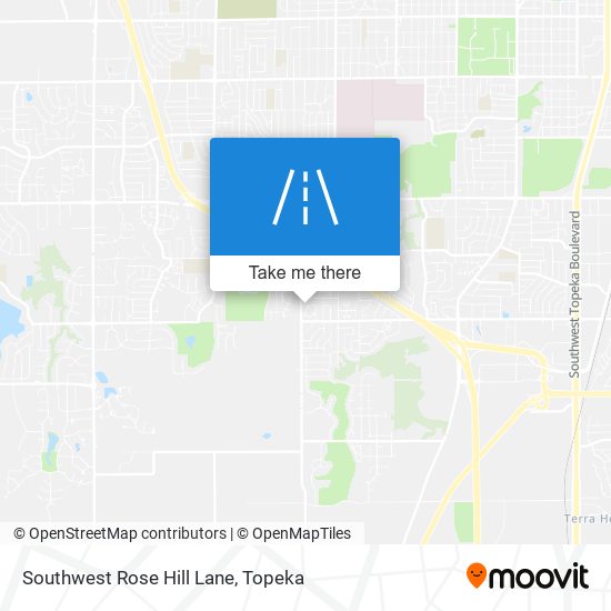 Mapa de Southwest Rose Hill Lane