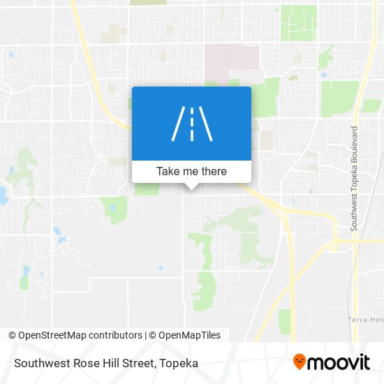 Southwest Rose Hill Street map