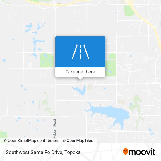 Southwest Santa Fe Drive map