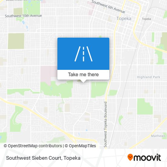 Mapa de Southwest Sieben Court