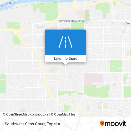Southwest Sims Court map