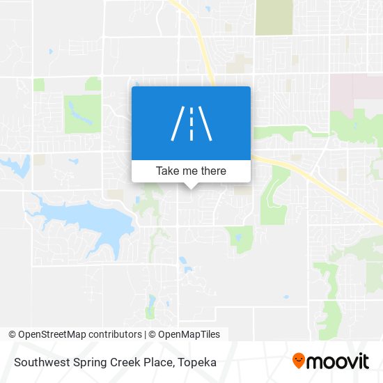 Southwest Spring Creek Place map