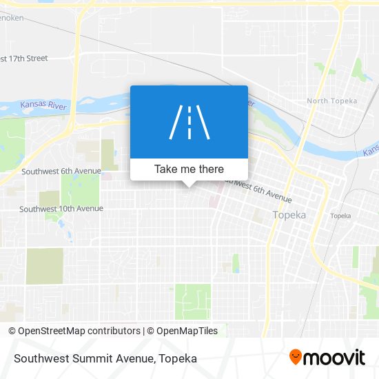 Southwest Summit Avenue map