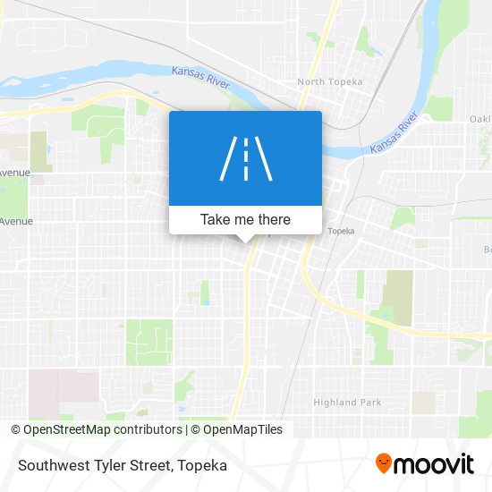 Southwest Tyler Street map