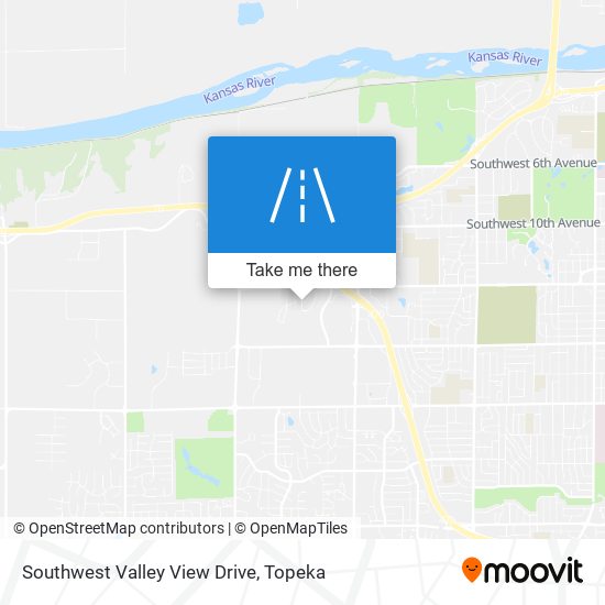 Southwest Valley View Drive map