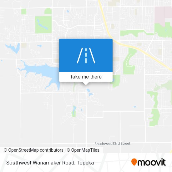 Southwest Wanamaker Road map