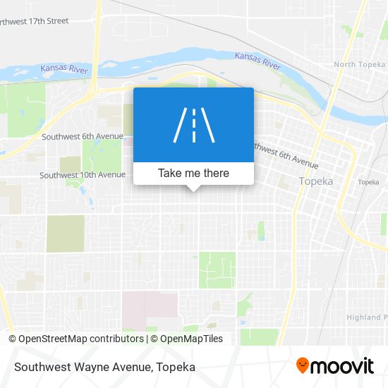 Southwest Wayne Avenue map