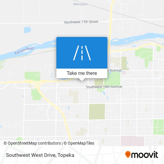 Southwest West Drive map