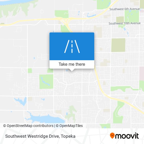 Southwest Westridge Drive map