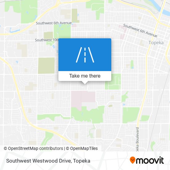 Southwest Westwood Drive map