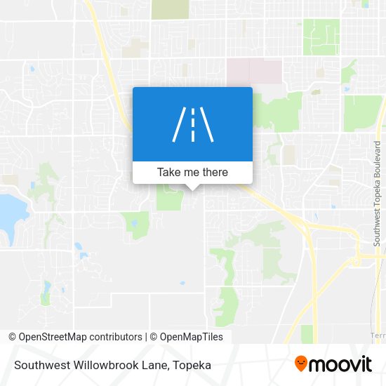 Southwest Willowbrook Lane map