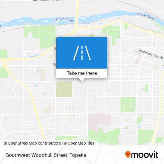 Southwest Woodhull Street map