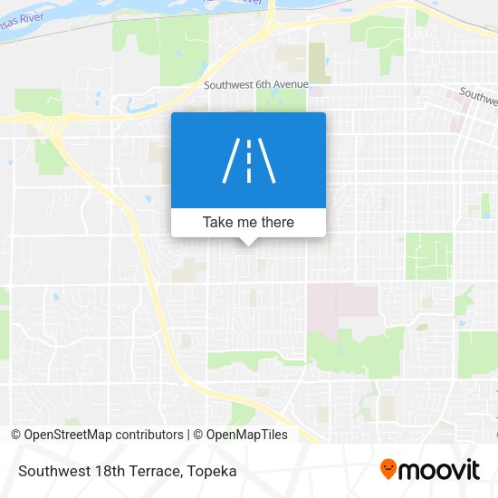 Southwest 18th Terrace map