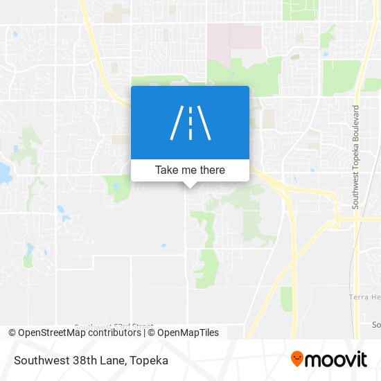 Southwest 38th Lane map