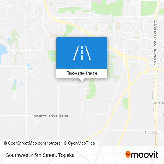 Southwest 45th Street map