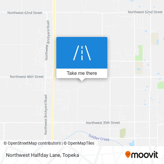 Mapa de Northwest Halfday Lane