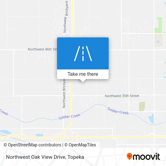 Northwest Oak View Drive map