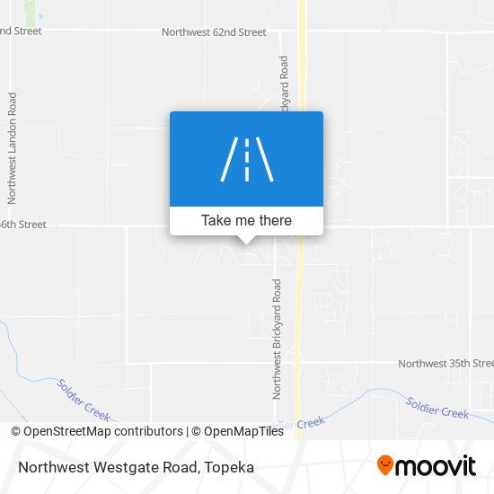 Mapa de Northwest Westgate Road