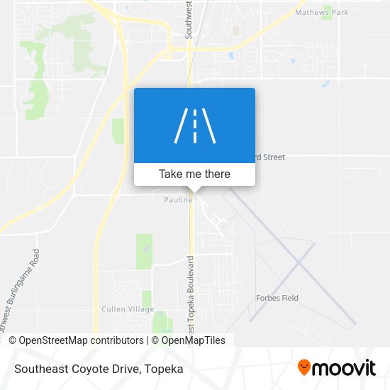 Southeast Coyote Drive map